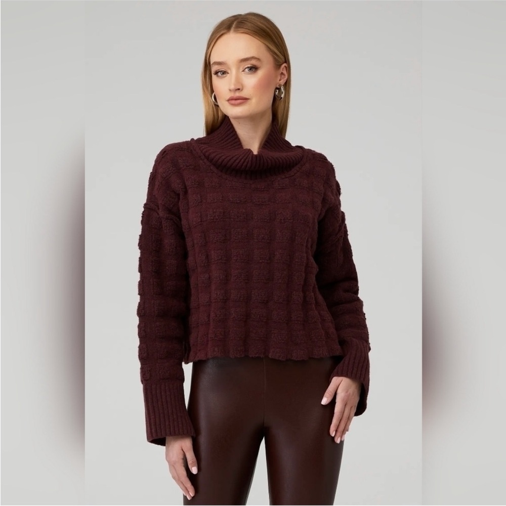 FREE PEOPLE Soul Searcher Mock Neck Womens Sweater